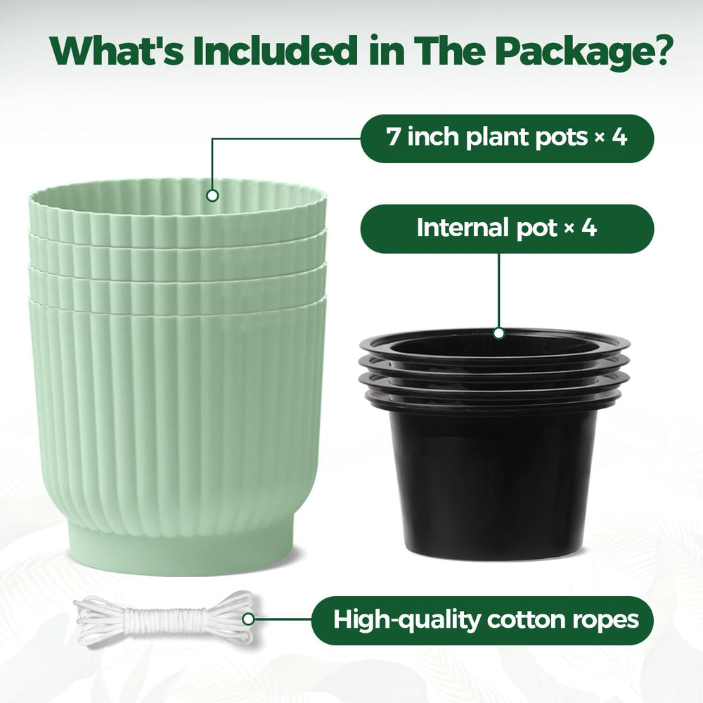 T4U Self Watering Pot being placed in a cozy living room