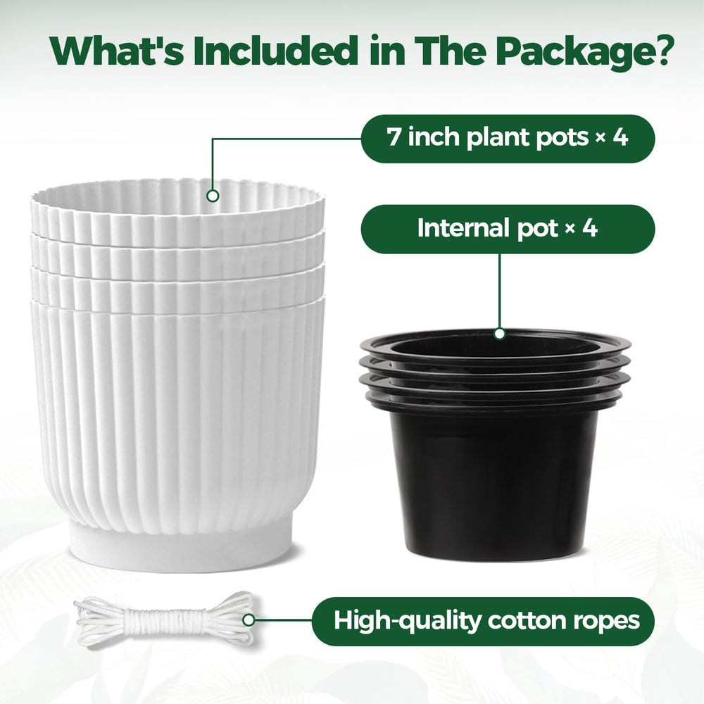 T4U Self Watering Pots 4 pack in packaging
