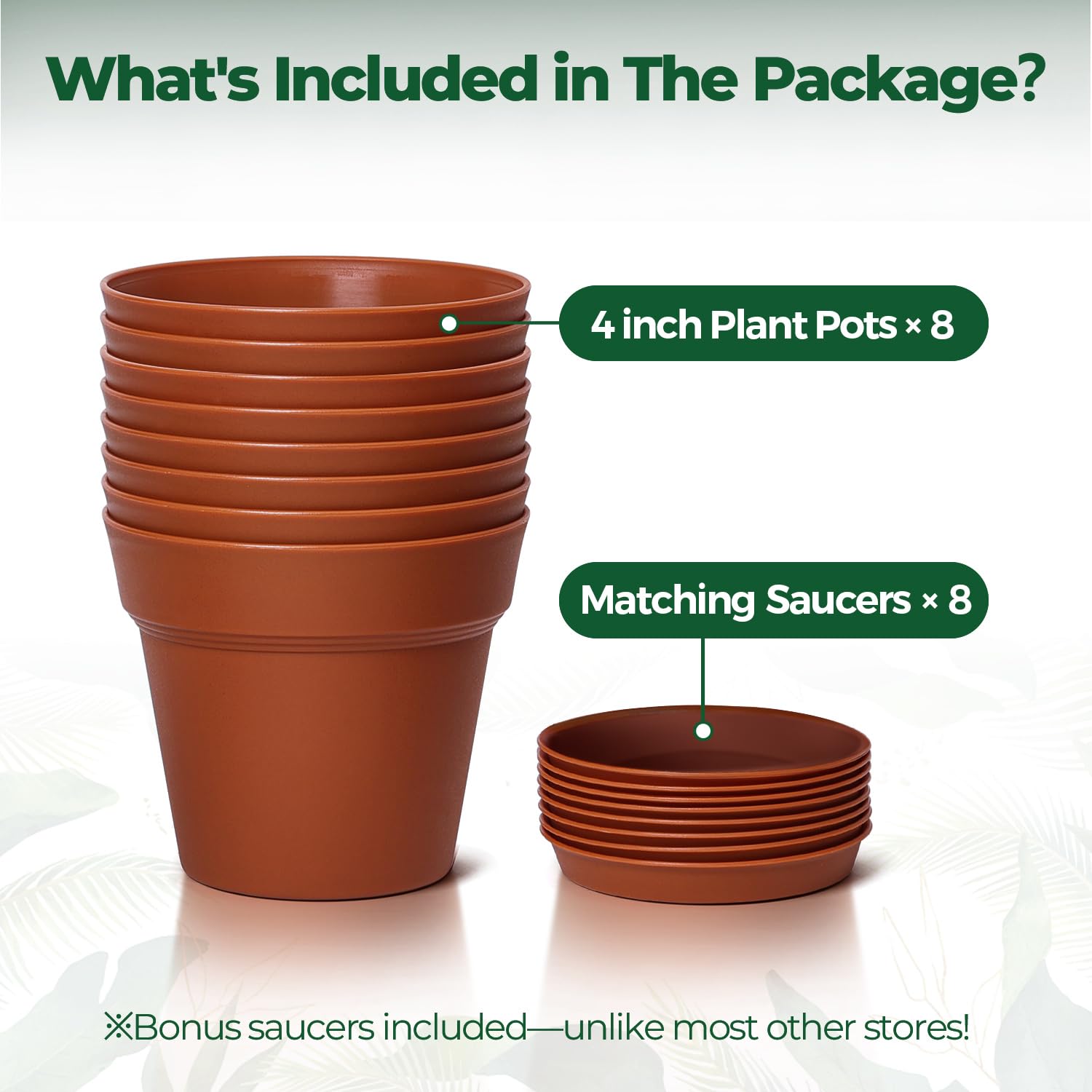 T4U Small Plant Pots 4 Inch in packaging