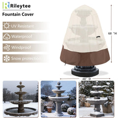 TACOMA Fountain Cover with air vents for ventilation