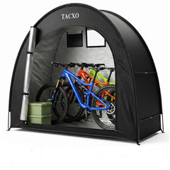 TACXO Bike Storage Shed Tent front view with zipper
