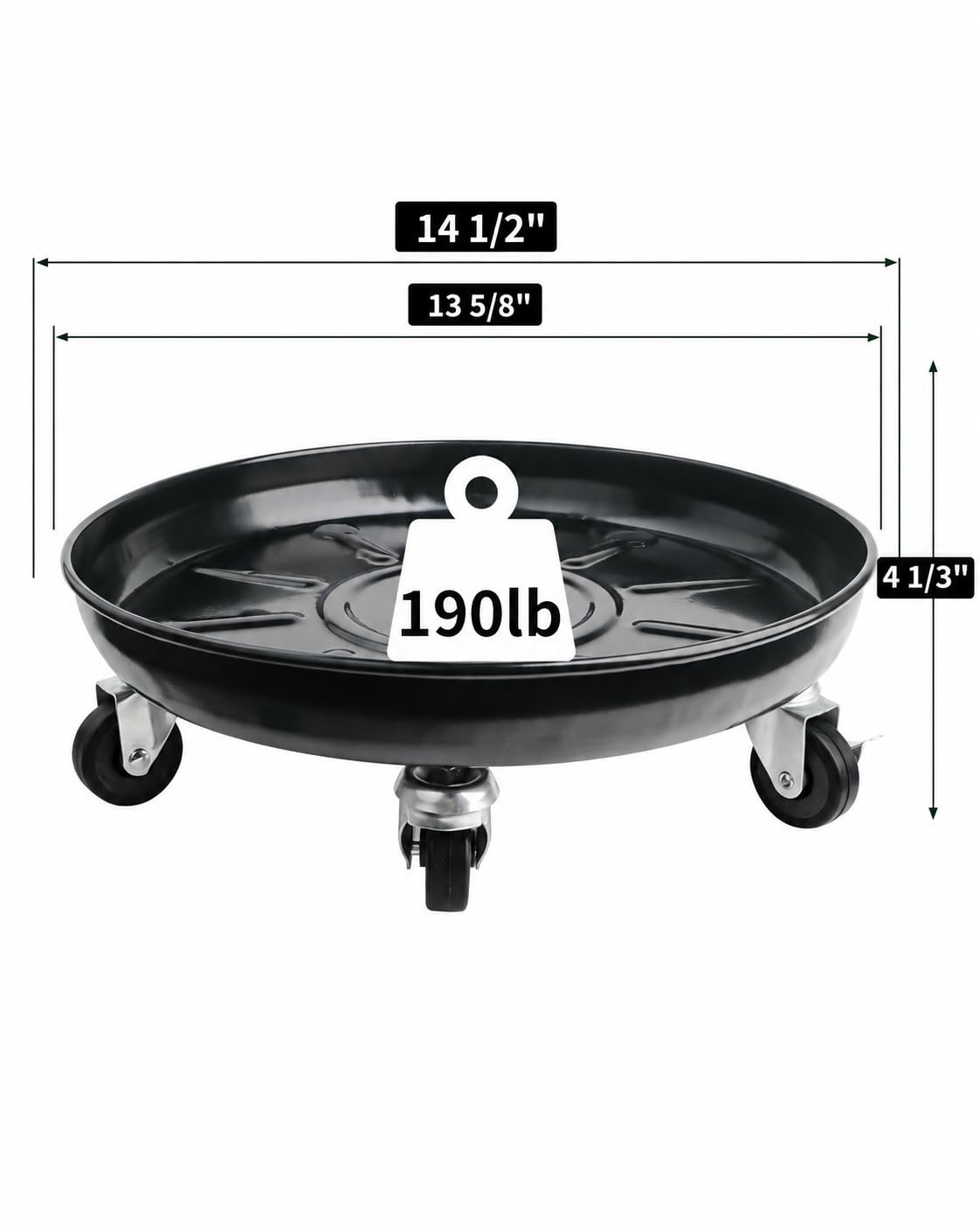 Tadpolebaby Plant Caddy showing lockable casters