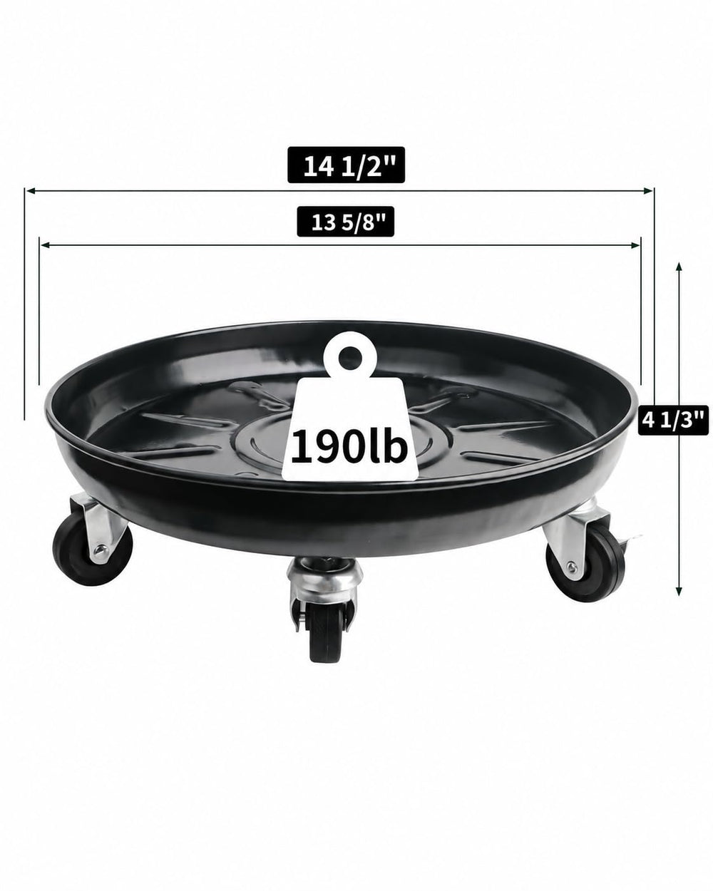 Tadpolebaby Plant Caddy showing lockable casters
