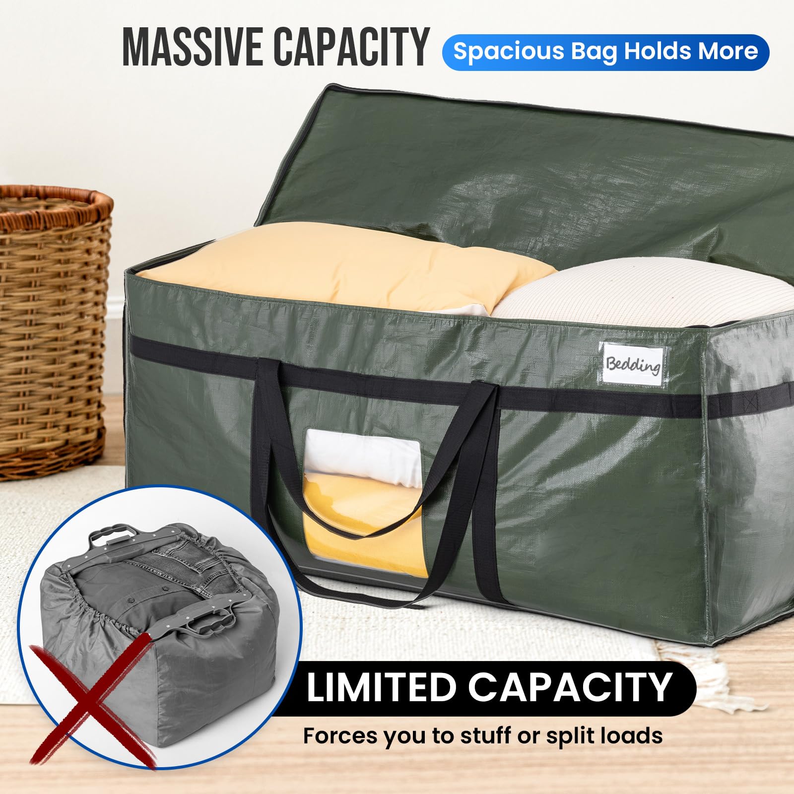 TAILI Extra Large Storage Bag in use for moving items
