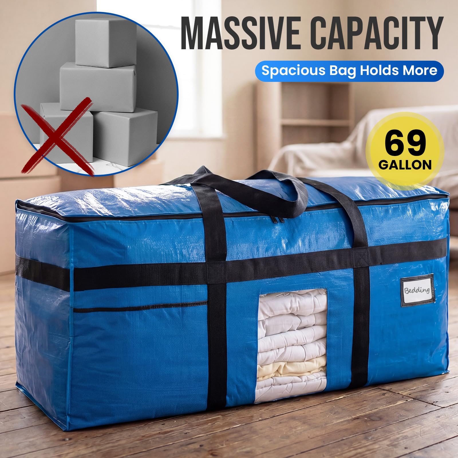 TAILI XXL Storage Bag in use for moving seasonal decorations
