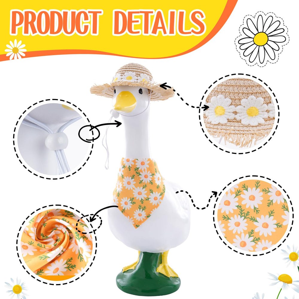 TAKEALOOKO goose outfit displayed in a garden setting