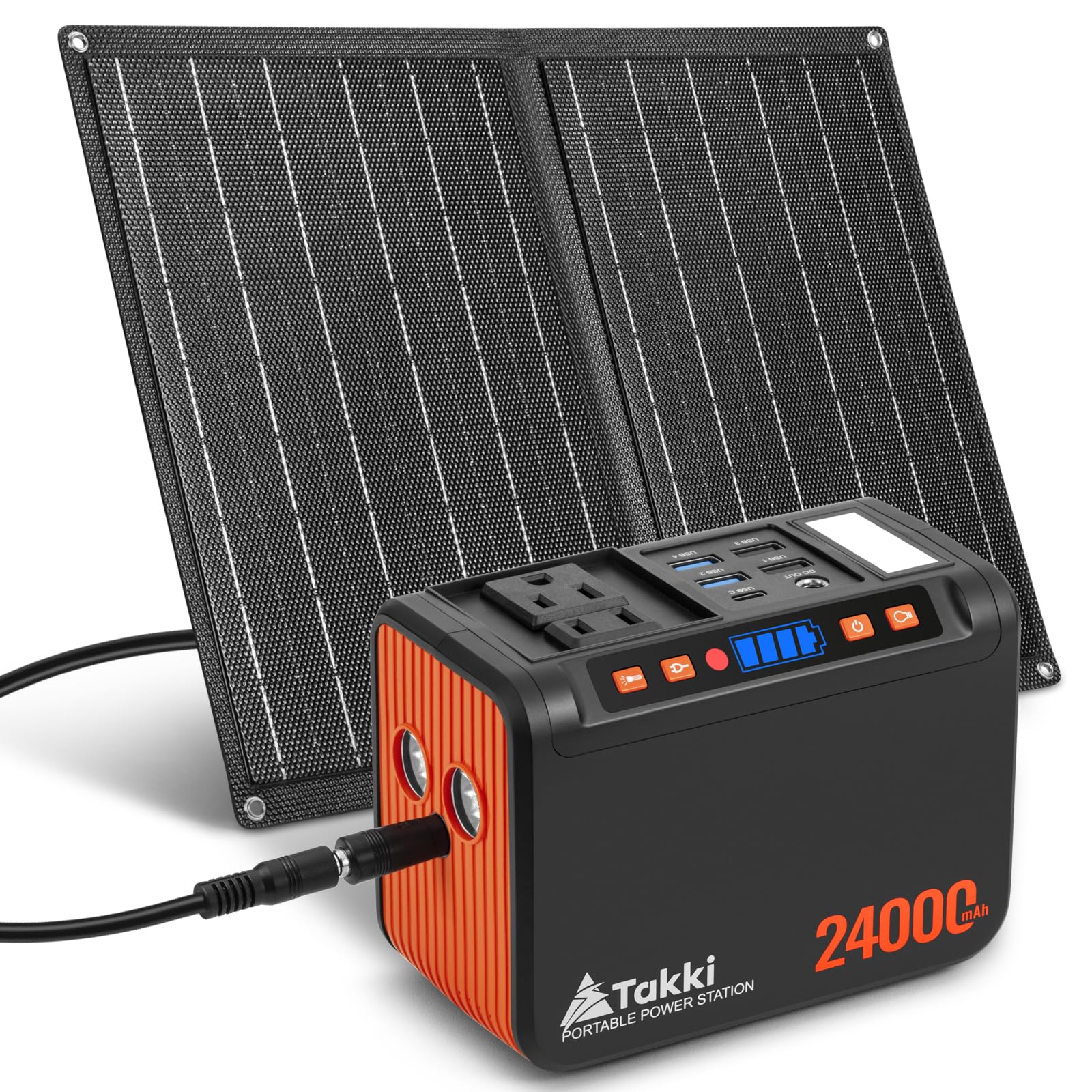 Takki Solar Generator 88.8Wh portable power station front view