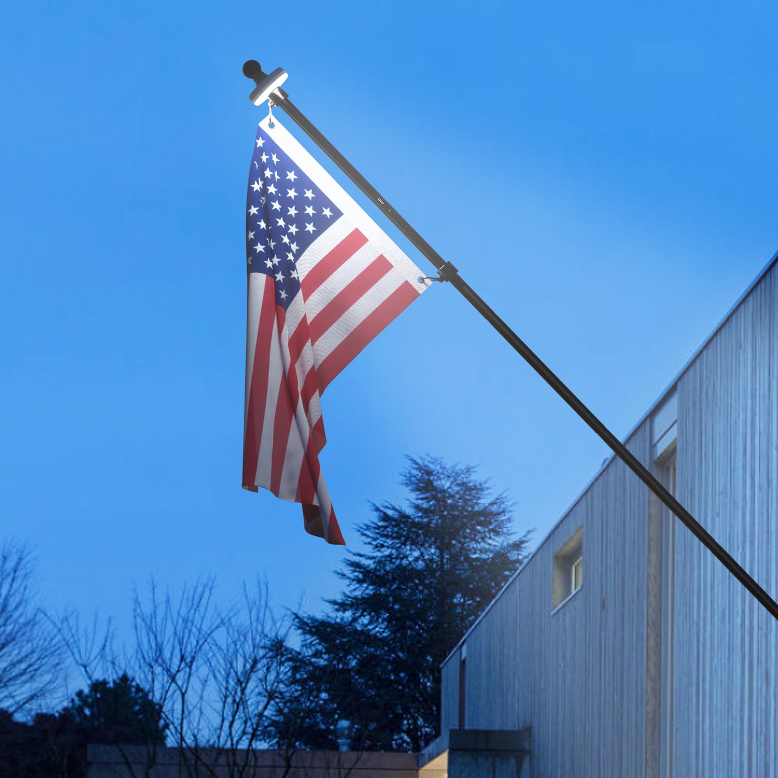 Tangle-free rings for ZMTECH flag pole kit