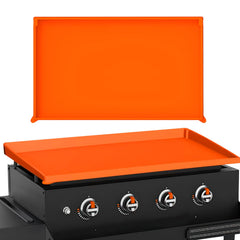 TAOMAND 22-inch black silicone griddle cover front view