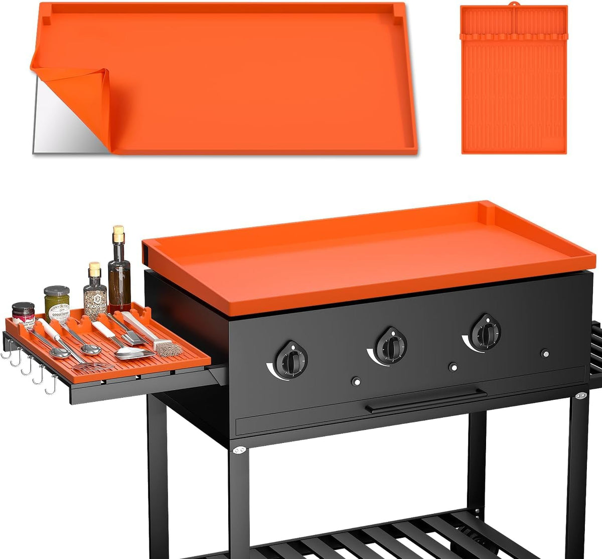 TAOMAND 22-inch silicone griddle cover front view