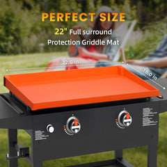 TAOMAND 22-inch silicone griddle cover side view