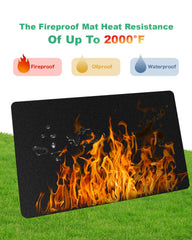 TAOMAND grill mat with storage bag for easy transport