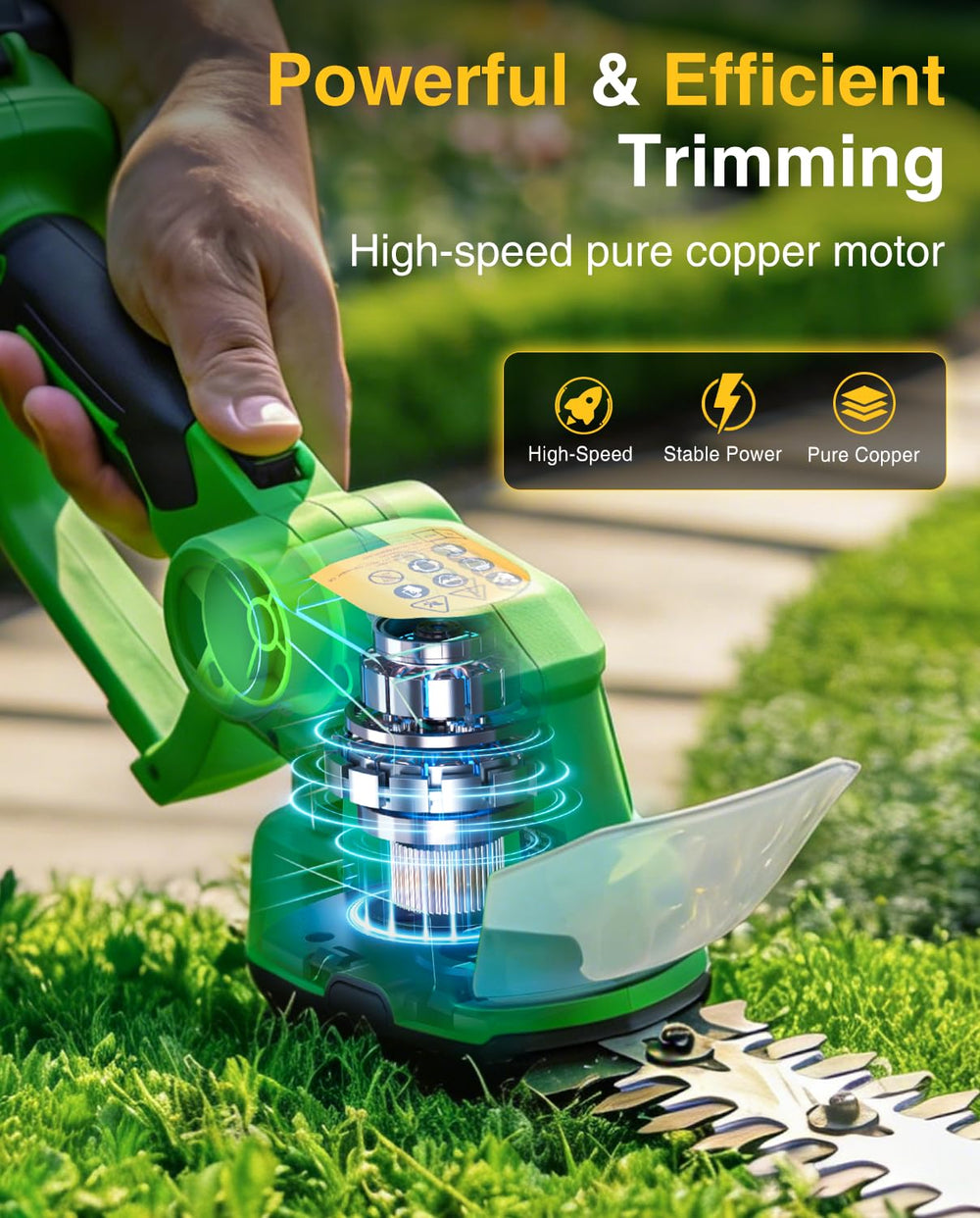 TaskStar hedge trimmer adjustable handle position