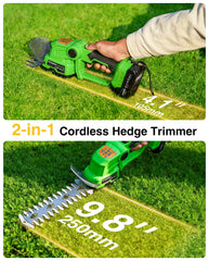 TaskStar hedge trimmer with hedge blade attached