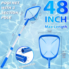 Tavaleu Pool Skimmer extended to 48 inches