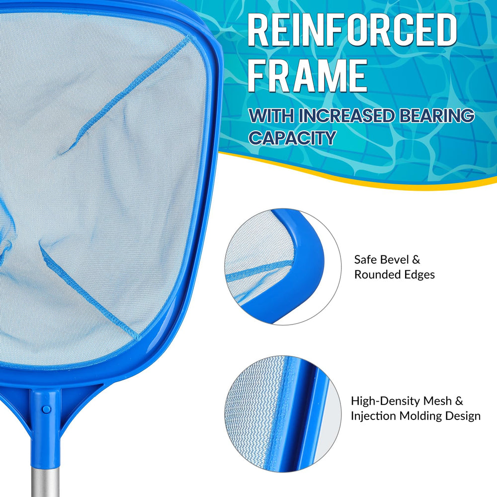 Tavaleu Pool Skimmer Net featuring snap button for easy installation