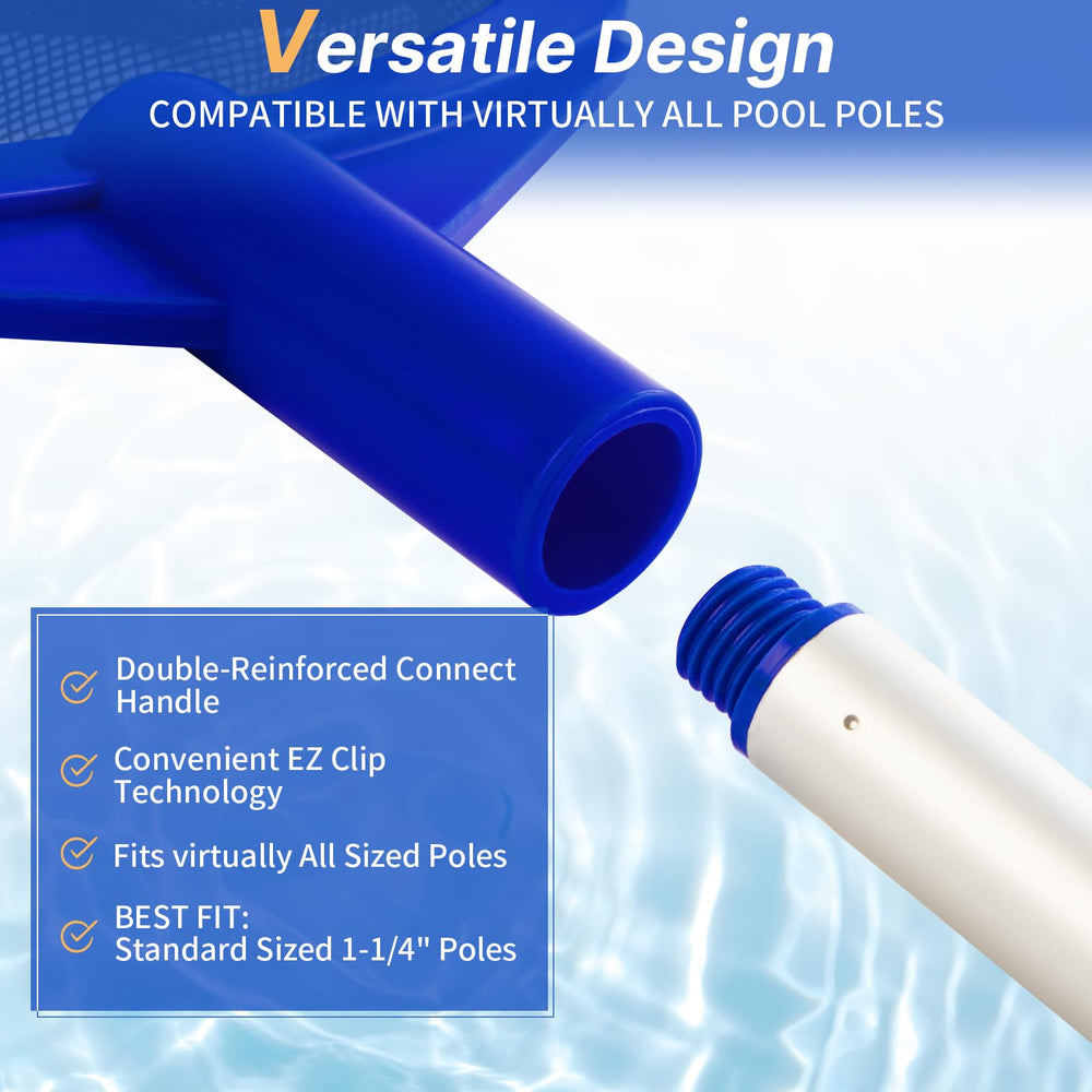 Tavaleu Pool Skimmer Net hanging for storage