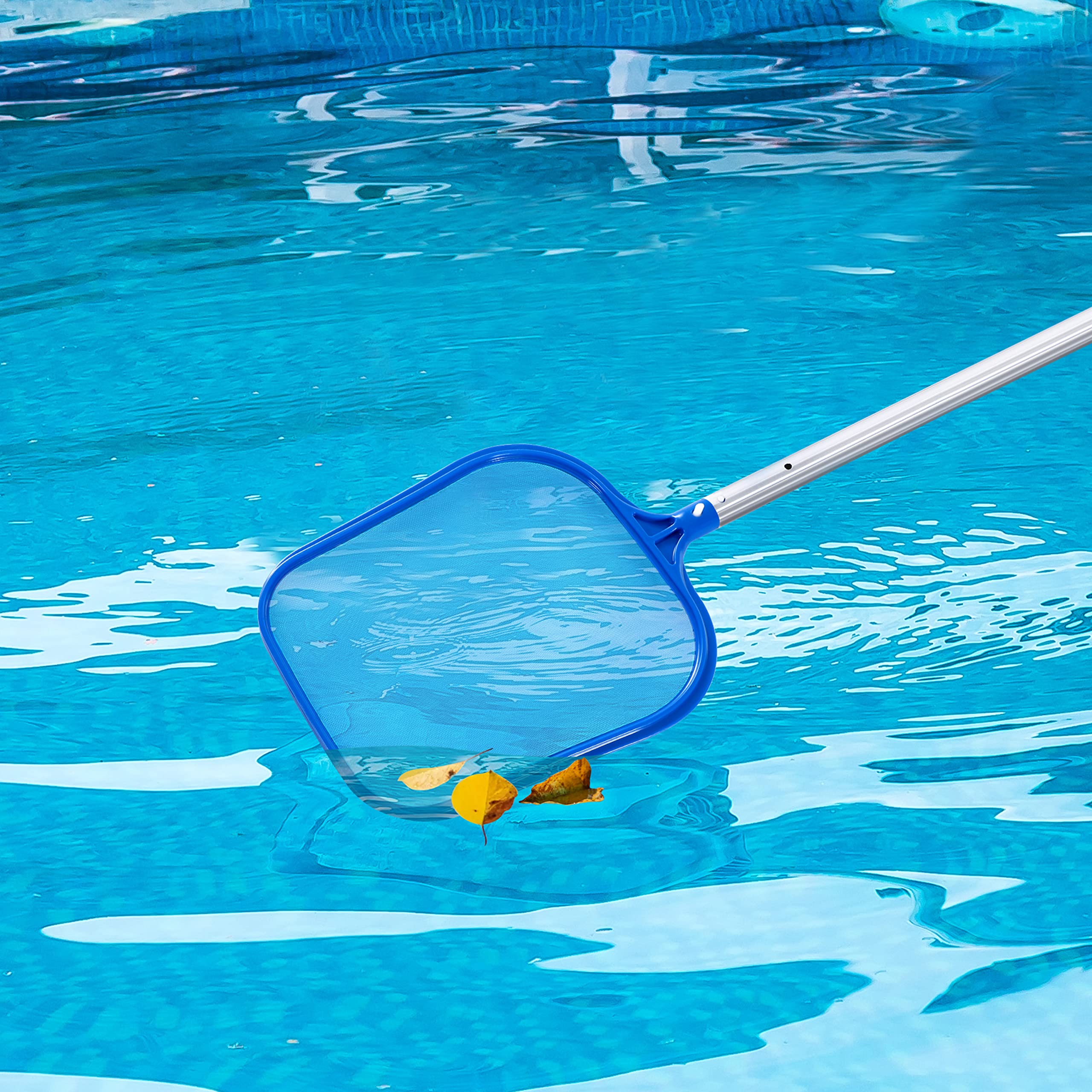 Tavaleu Pool Skimmer Net in a pond