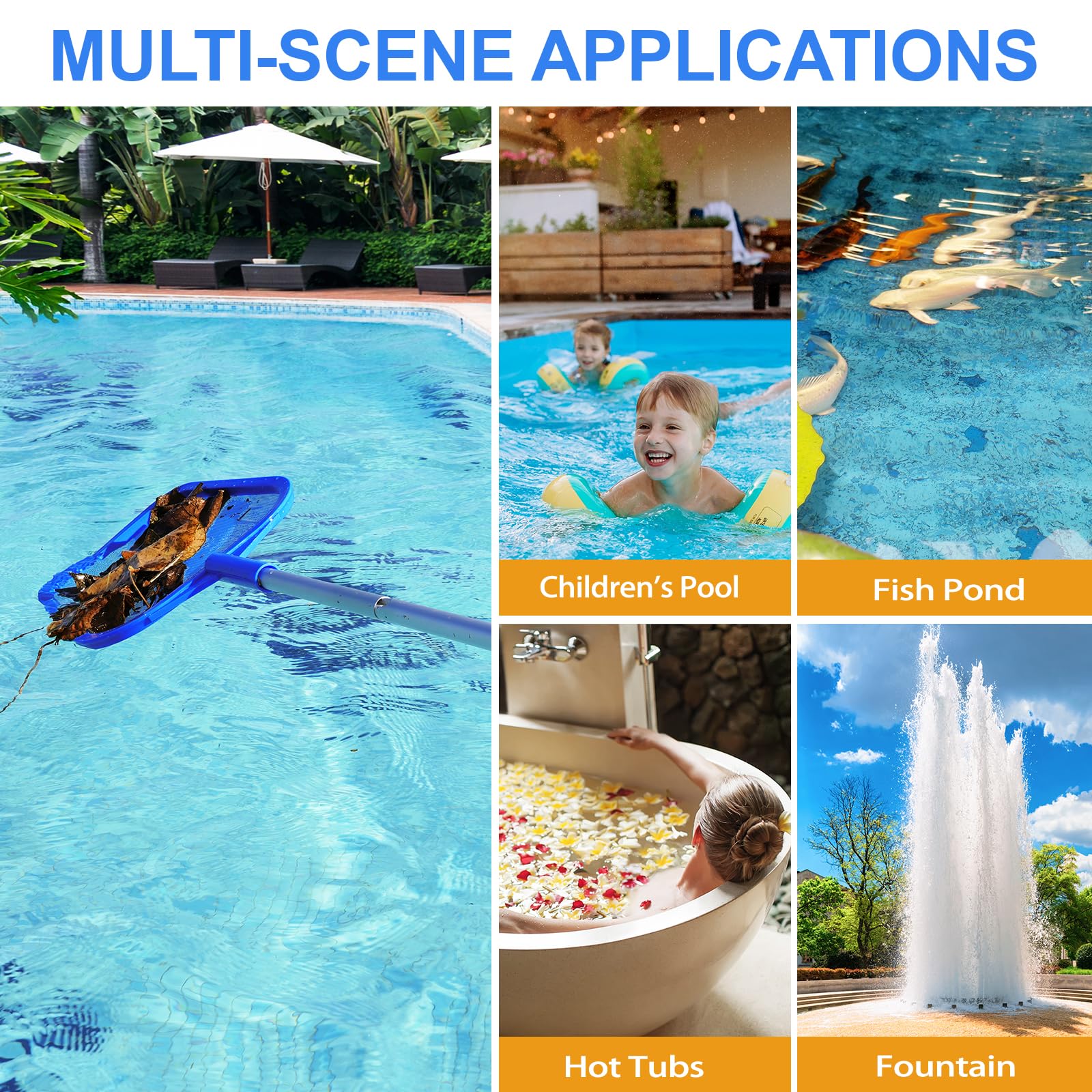 Tavaleu Pool Skimmer with adjustable length feature