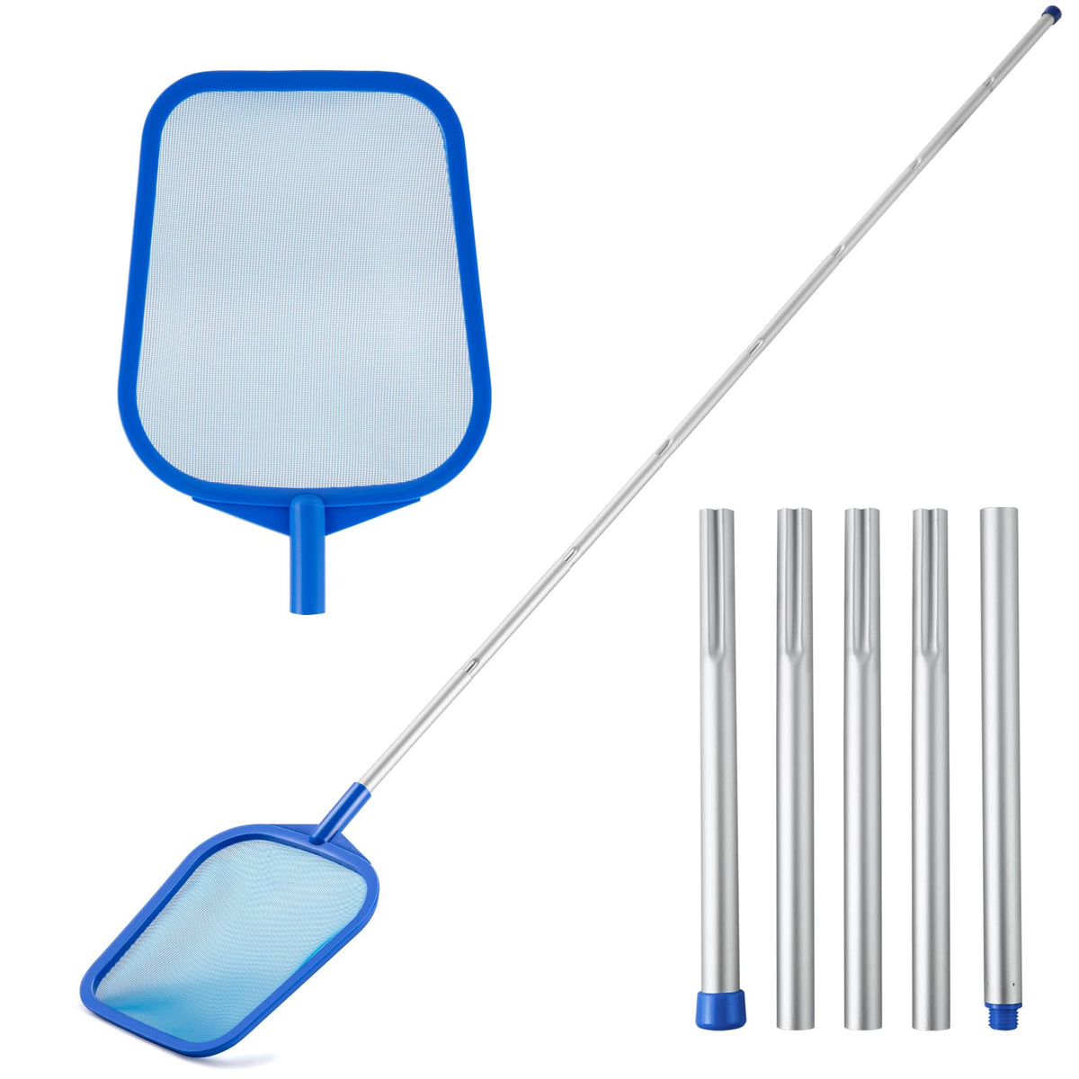 Tavaleu Pool Skimmer with blue net and adjustable pole
