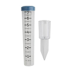 Taylor 7 Inch Rain Gauge in teal colour front view