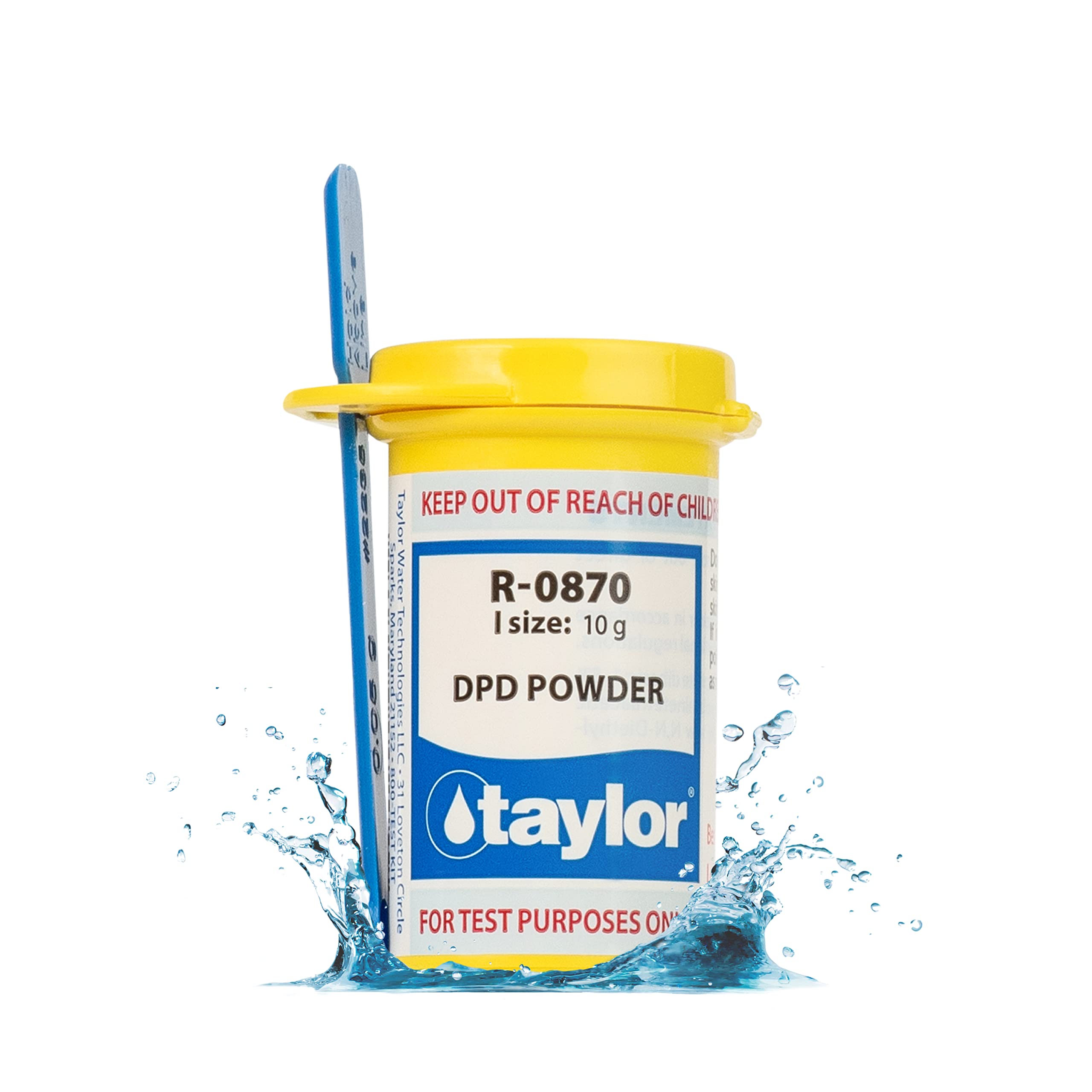 Taylor DPD Powder Reagent 10 gram container front view
