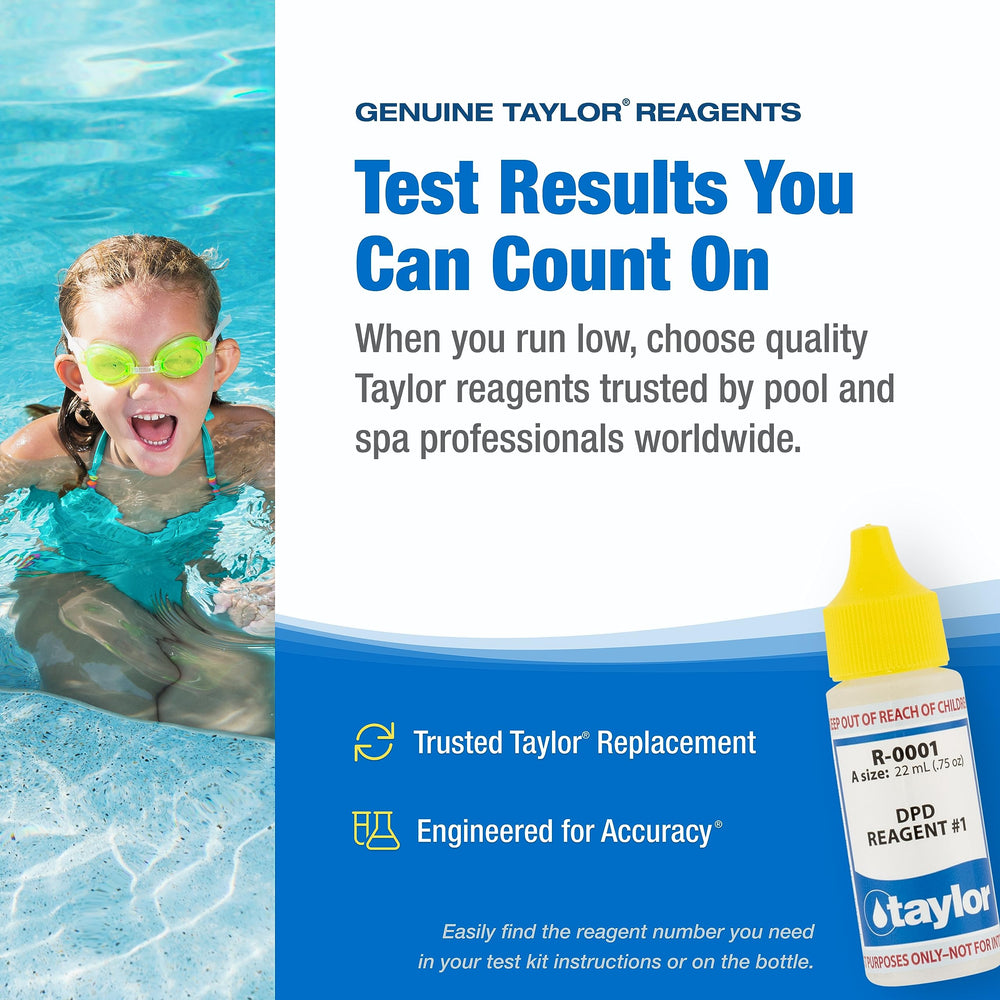 Taylor DPD Reagent #1 0.75 oz packaging with clear label