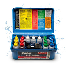 Taylor K-2005C Pool & Spa Test Kit front view with storage case