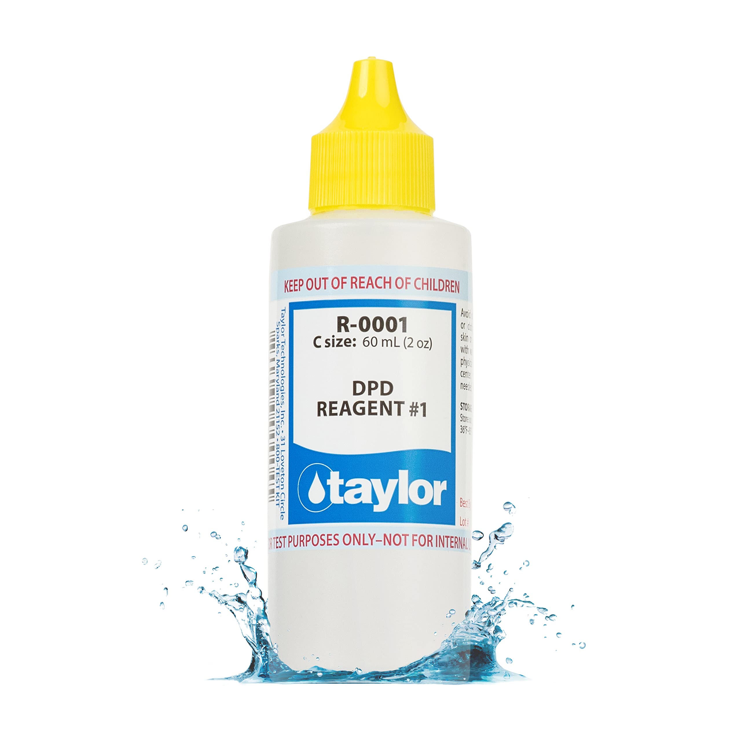Taylor R-0001-C DPD Reagent #1 2 ounce dropper refill front view