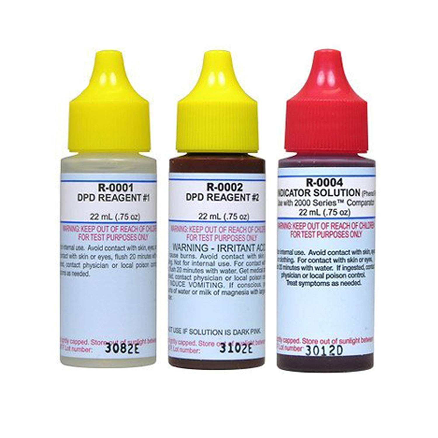 taylor Replacement Reagent Refill Kit, 3 pack of 3/4 oz liquid bottles