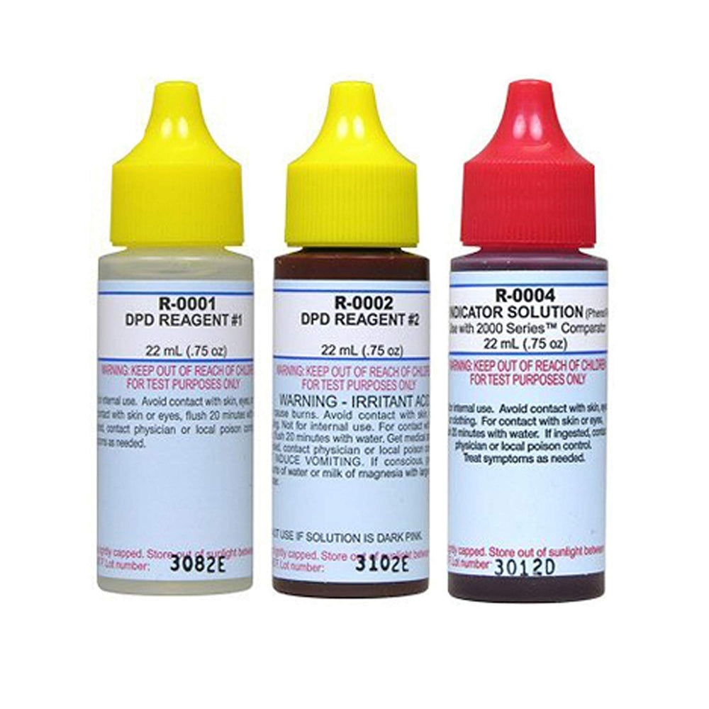 taylor Replacement Reagent Refill Kit, 3 pack of 3/4 oz liquid bottles
