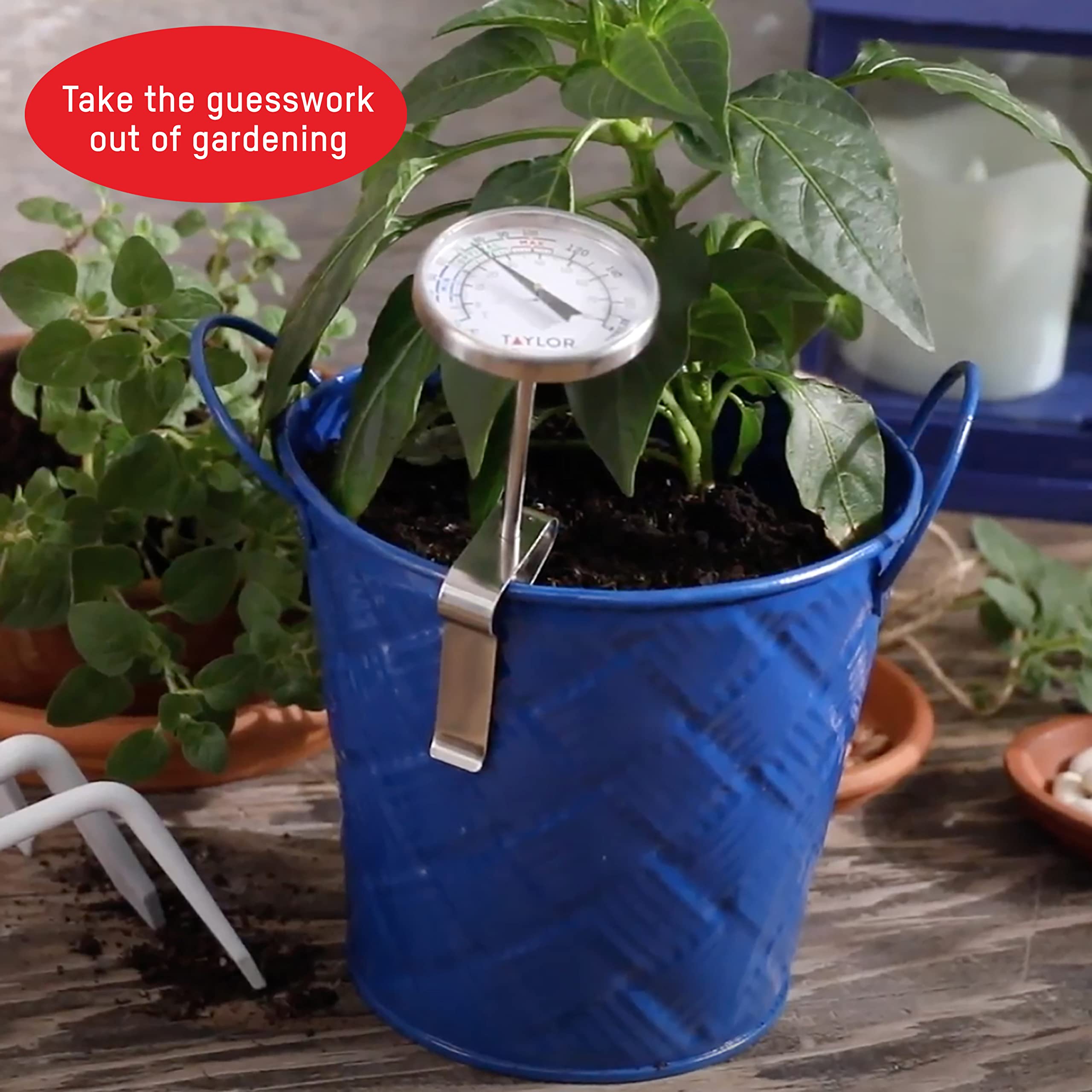 Taylor Soil Thermometer packaging with product information
