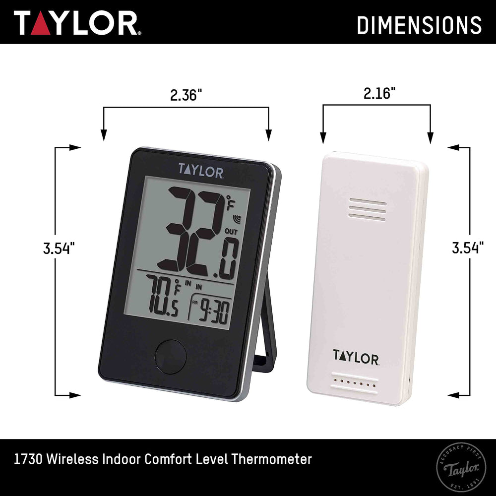 Taylor Thermometer placed on a patio