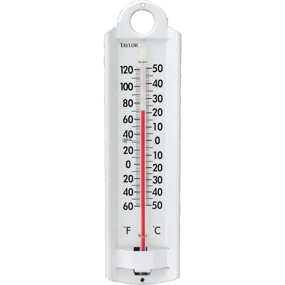 Taylor Wall Thermometer in a garden setting