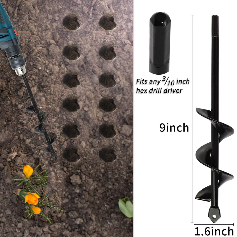 TCBWFY 3"x12" garden auger drill bit for planting