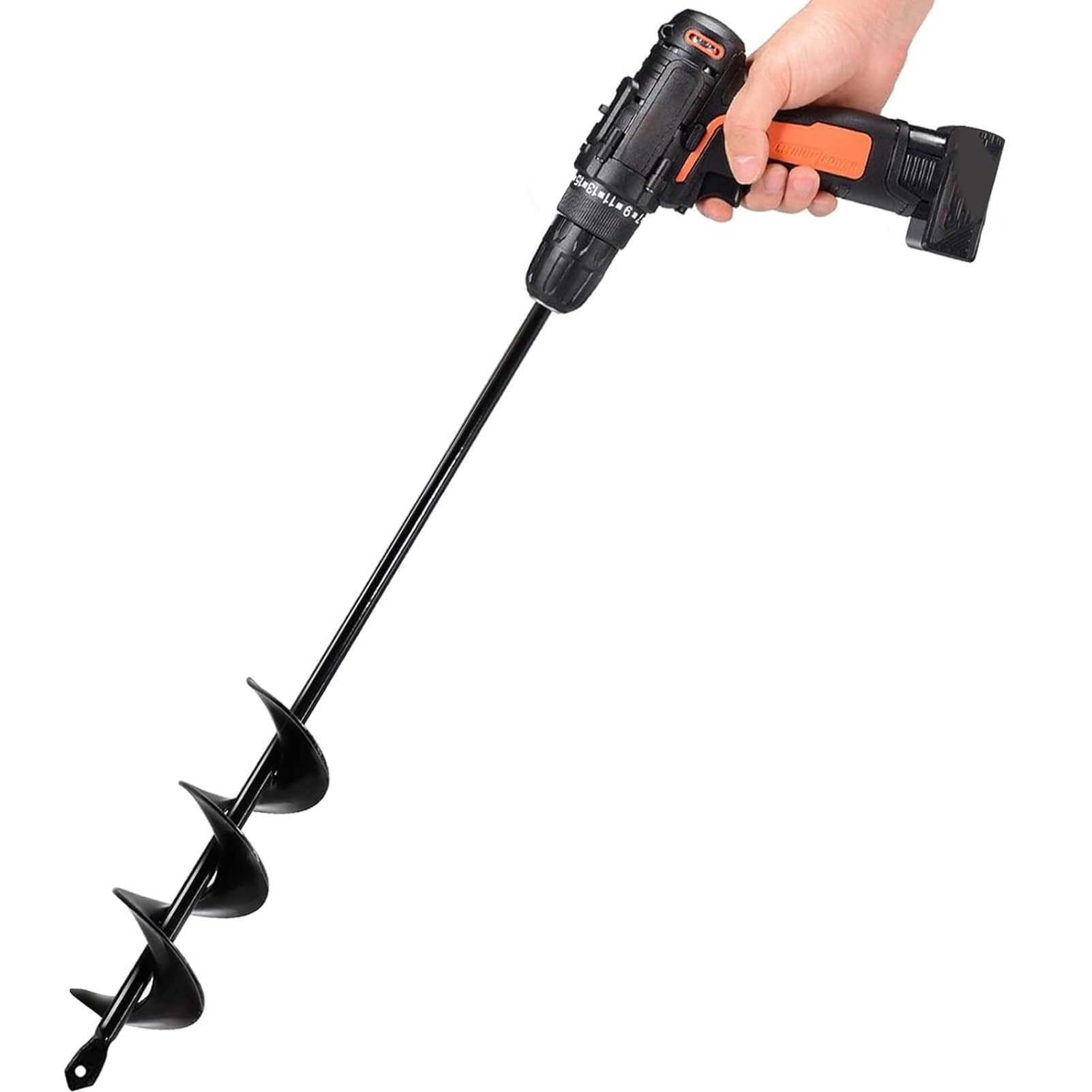 TCBWFY Auger Drill Bit 1.6-inch diameter, front view