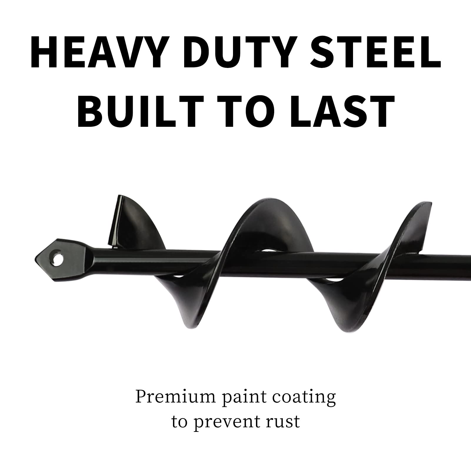 TCBWFY Garden Auger Drill Bit 1.6x9 inch on a drill