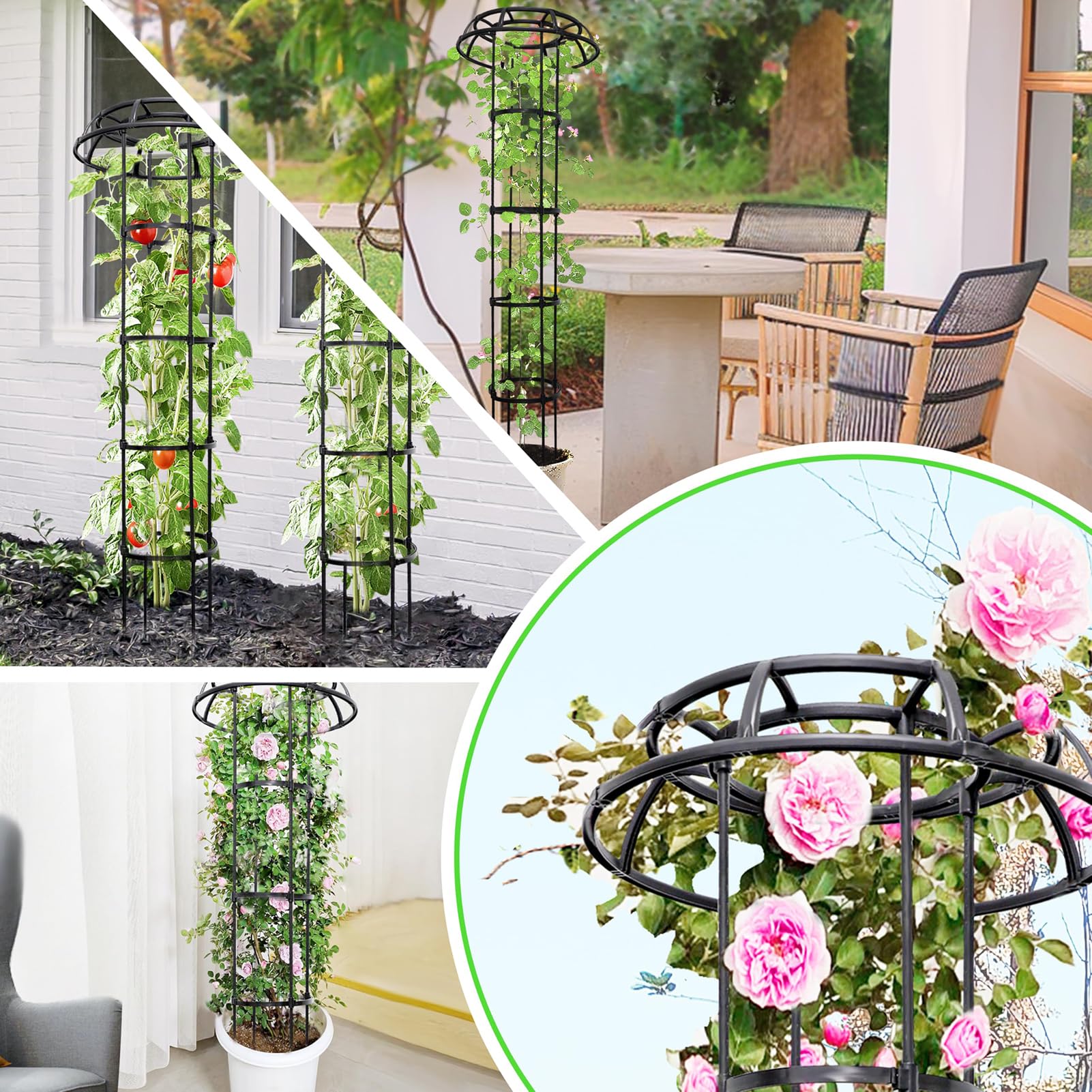TCBWFY Garden Trellis 65-Inch modular design for easy assembly