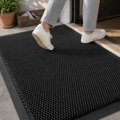 tchdio black doormat 24x47 front view