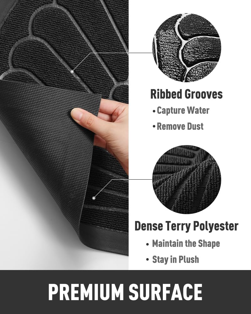 tchdio Door Mat in use at a home entrance