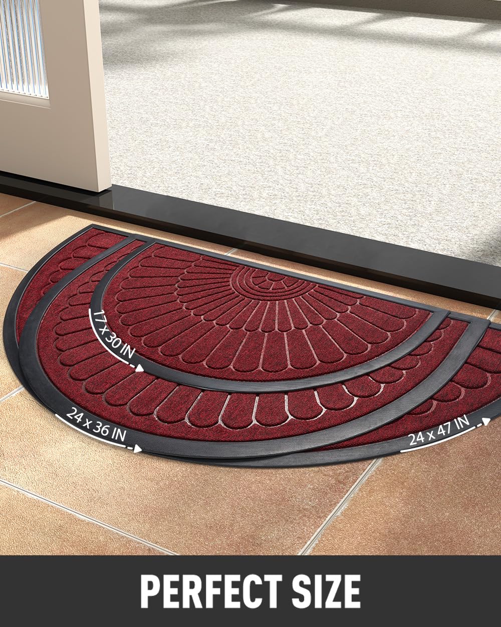 tchdio door mat with muddy dog
