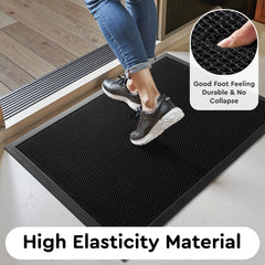 tchdio doormat showing dirt trapping mesh surface