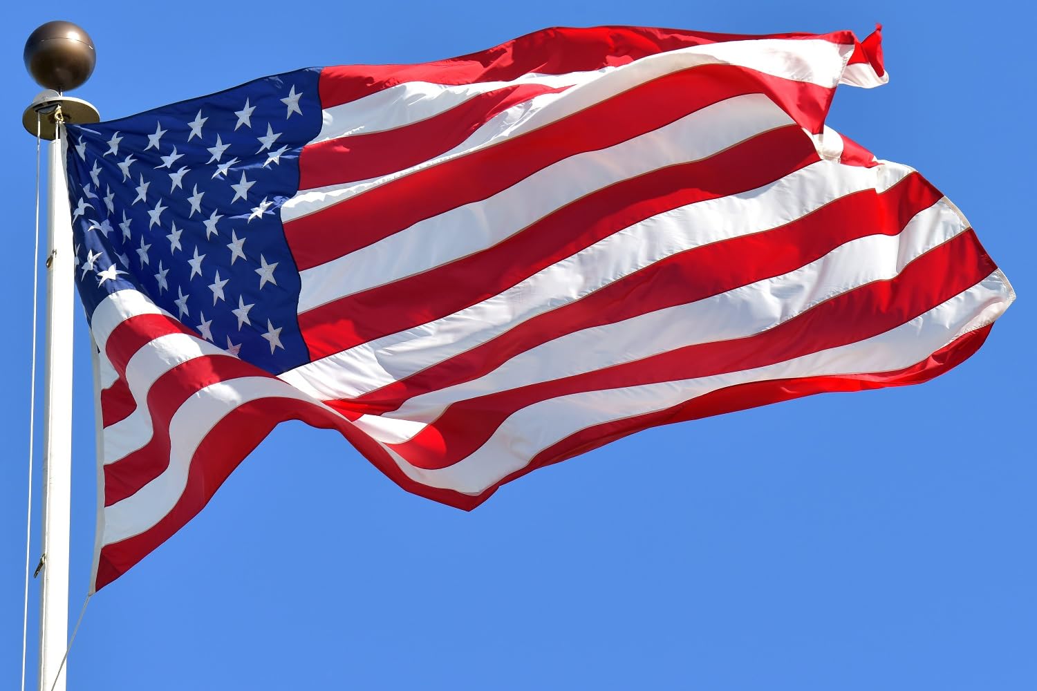 TCTOHZNG USA Flag 3x5 FT with canvas header