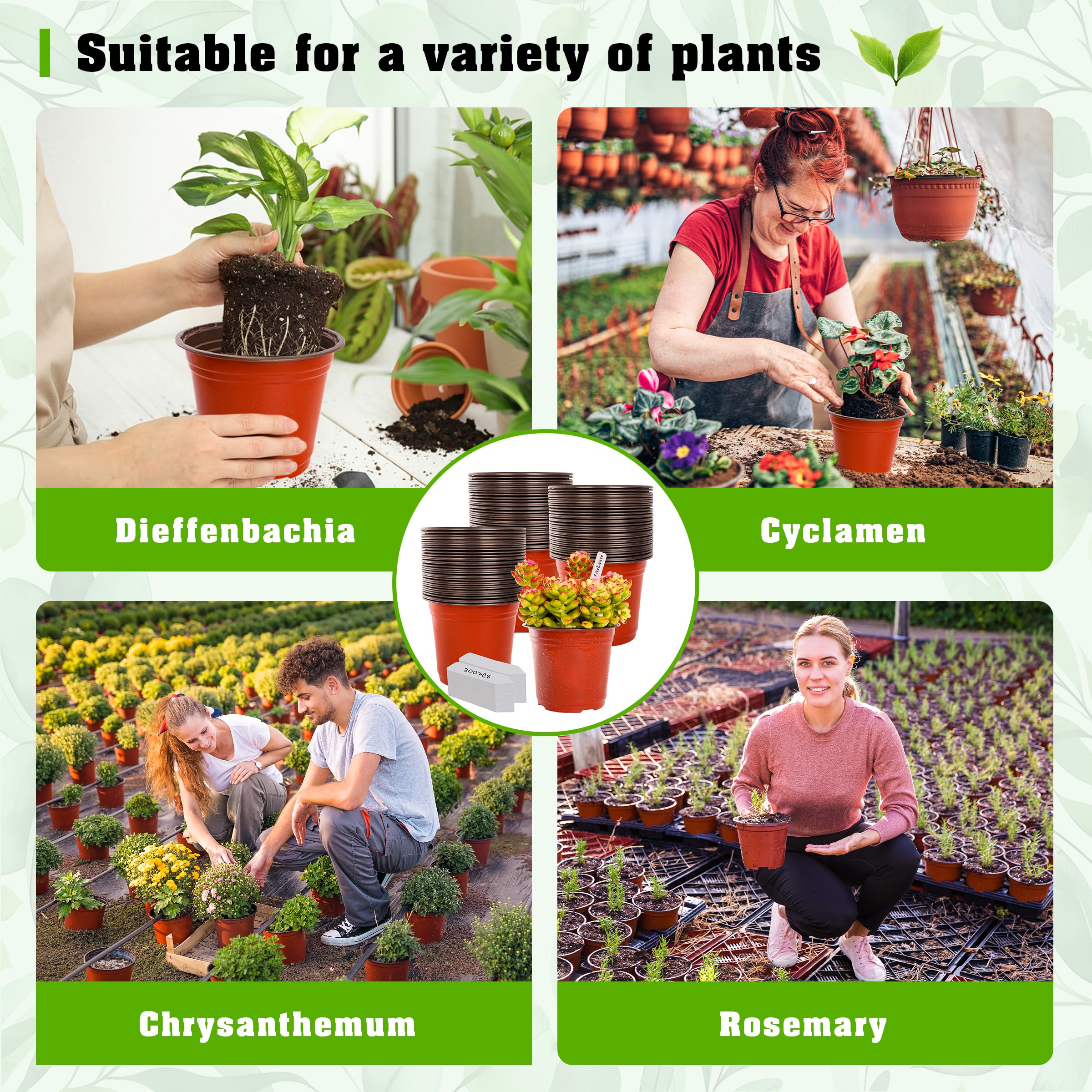 TDHDIKE nursery pots in a gardening setting