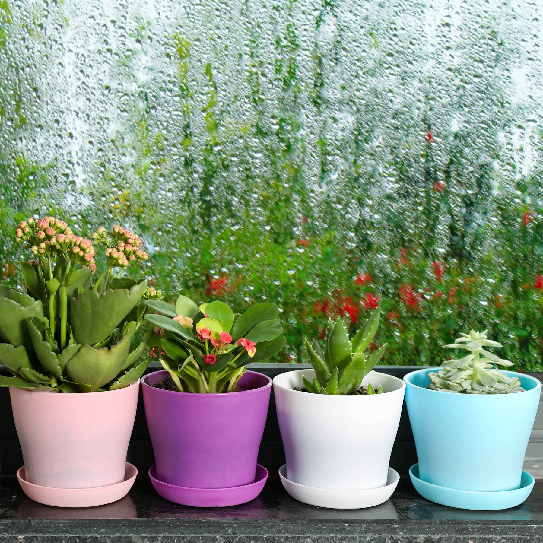 TDHDIKE planters stacked for storage