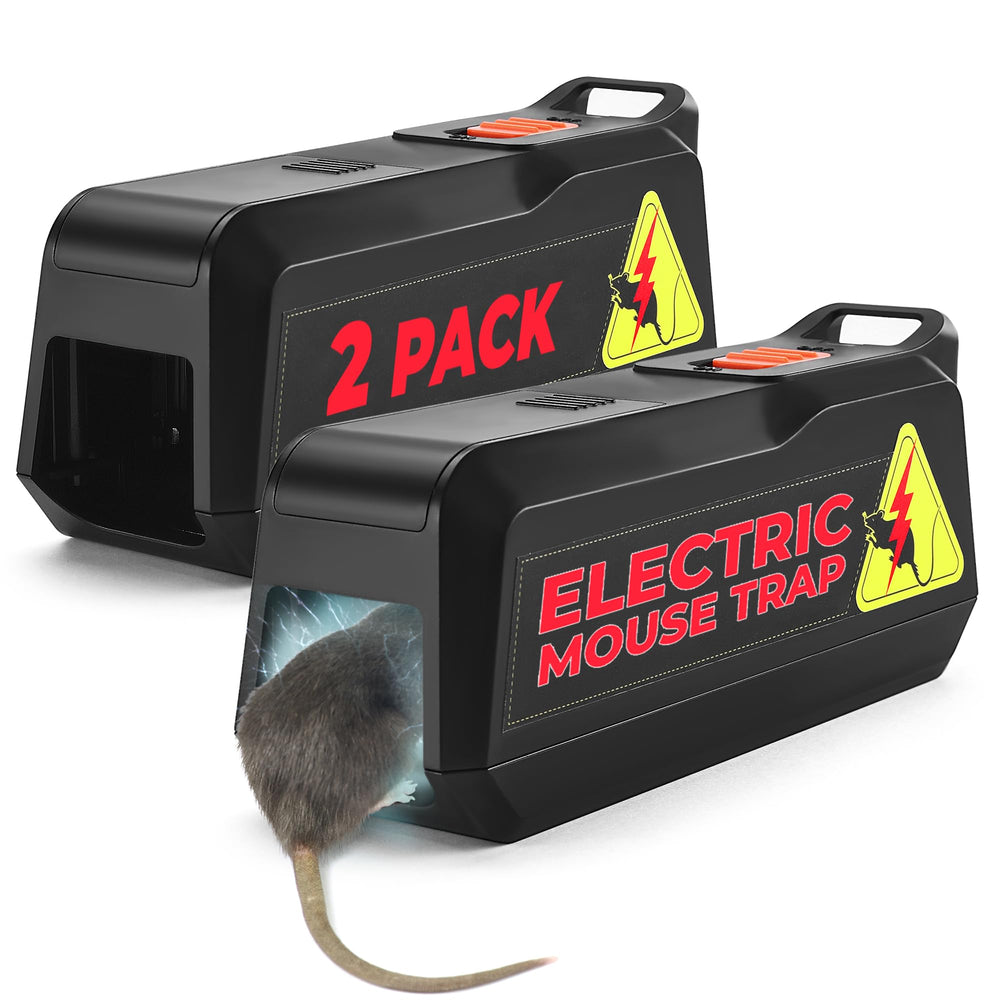 Teal Elite Electric Mouse Trap front view, black color