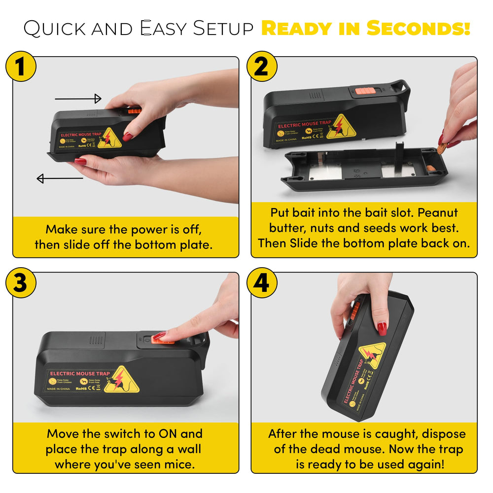 Teal Elite Electric Mouse Trap packaging showing pack of 2