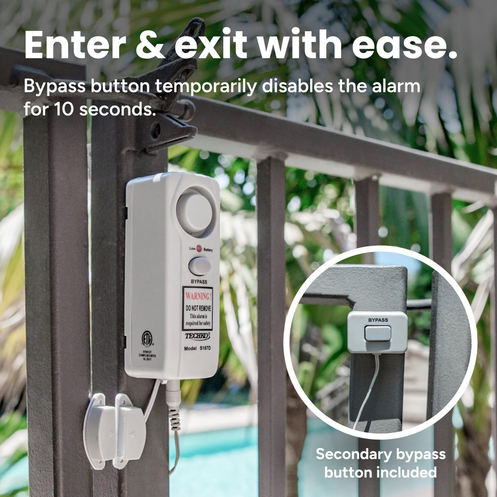 TECHKO S187D Safe Pool Alarm with packaging