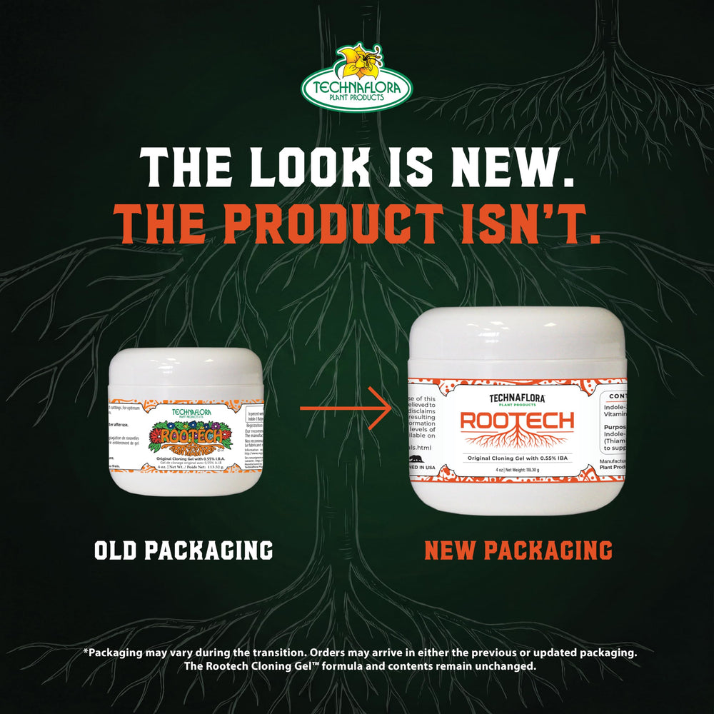 Technaflora Rootech Cloning Gel displayed with cuttings