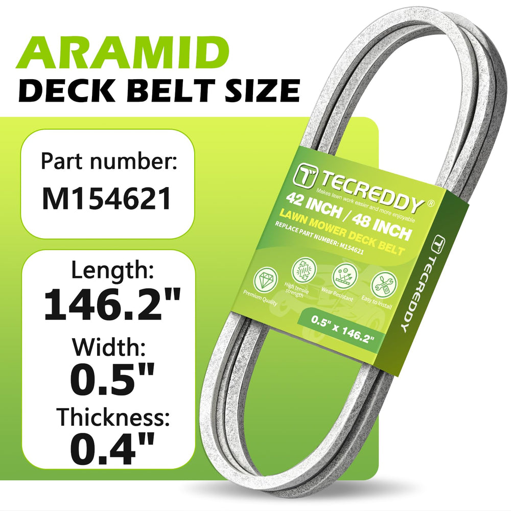 Tecreddy Deck Belt for John Deere 48" model side view